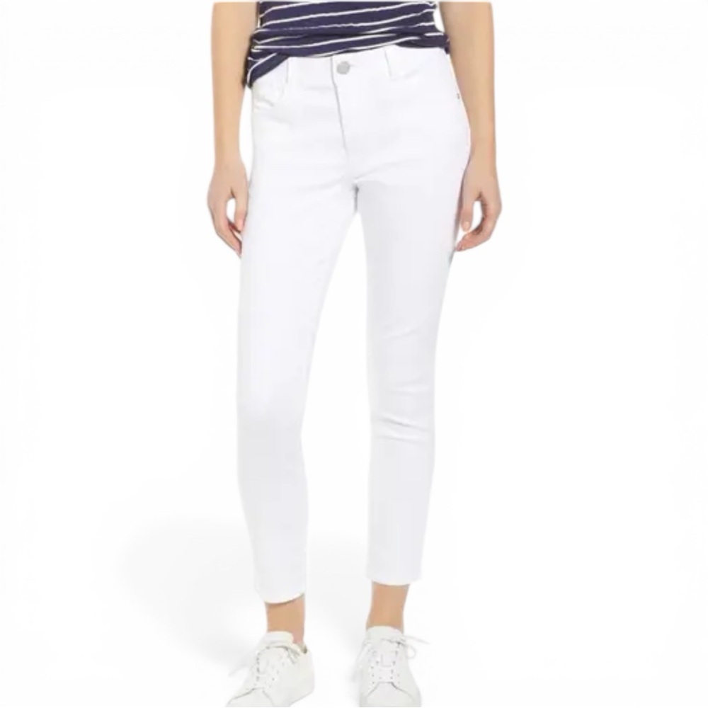 EUC Wit & Wisdom White Skinny Jeans Size 6 Ab-Solution Stretch Mid Rise